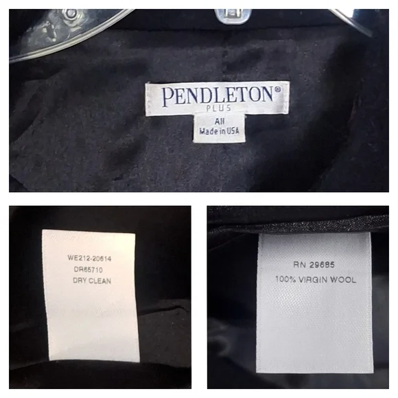 Vintage Pendleton Plus Virgin Wool Cape Wrap Poncho - Picture 10 of 11